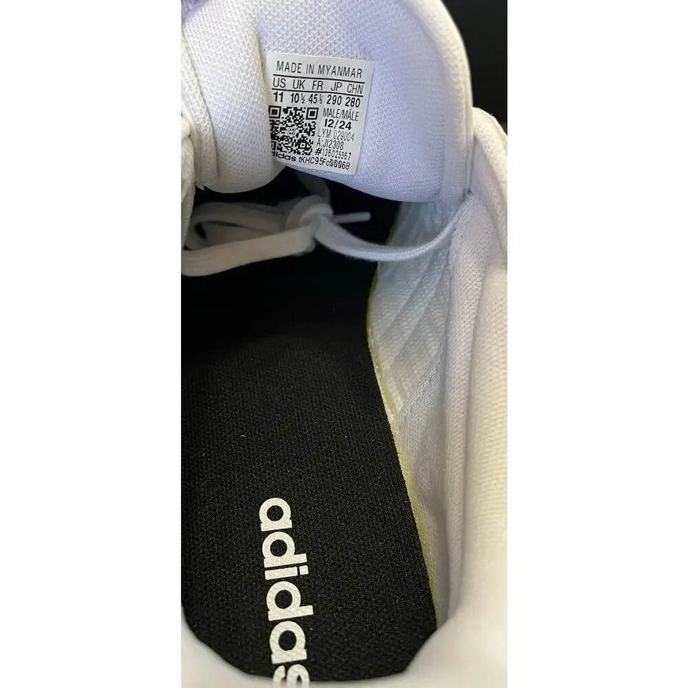 Adidas Men's Barreda Classic Striped Tennis Shoes White Size 11 NIB/NWT JI2308